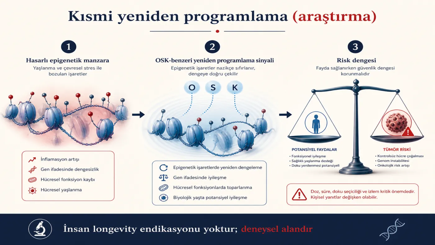 Tam programlama ile kısmi yeniden programlama farkı — şema
